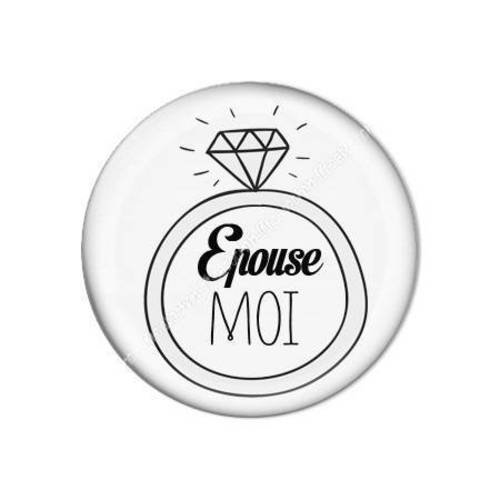 Cabochon résine a coller 25 epouse moi 6 