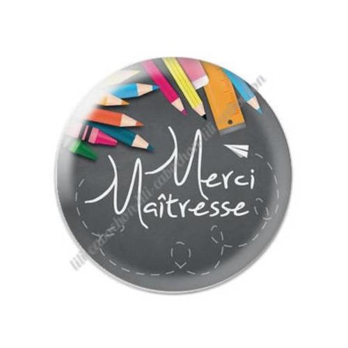 Cabochon résine a coller 25 mm maîtresse t46 