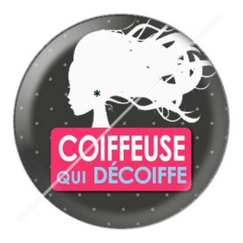 Cabochon résine a coller 25 mm coiffeuse 1 