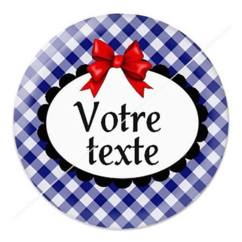 Cabochon résine a coller 25 mm à personnaliser avec votre texte ref b66 