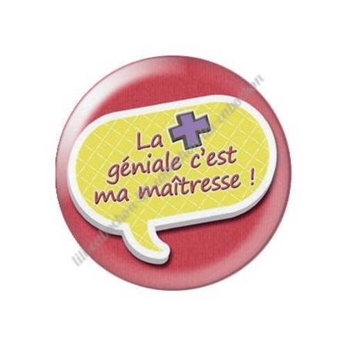 Cabochon résine a coller 25 mm maîtresse t4 