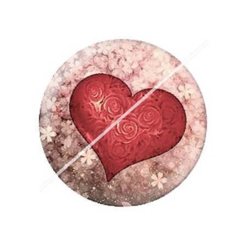 Cabochon résine a coller 25 mm  ange b9 