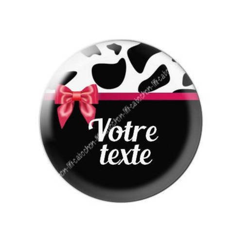 Cabochon résine a coller 25 mm à personnaliser avec votre texte ref f38 