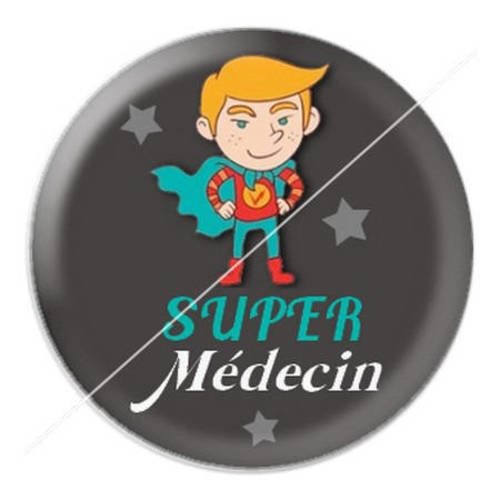 Cabochon résine a coller 25 mm pour médecin 17 