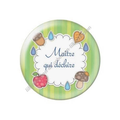Cabochon résine a coller 25 mm maître s30 
