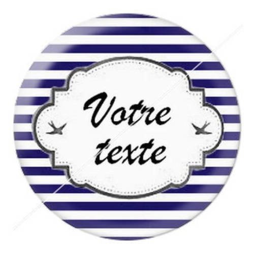 Cabochon résine a coller 25 mm à personnaliser avec votre texte ref b17 