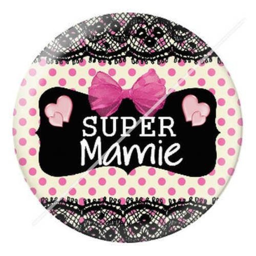 Cabochon résine a coller 25 mm pour mamie b13 