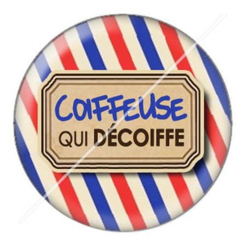 Cabochon résine a coller 25 mm coiffeuse 9 