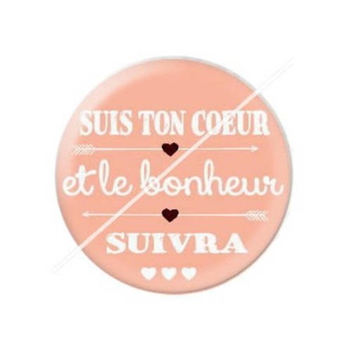 Cabochon résine a coller 25 mm citation a2 