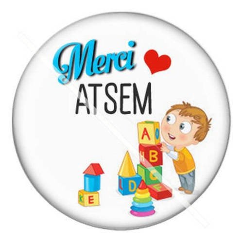 Cabochon résine a coller 25 mm pour atsem a2 