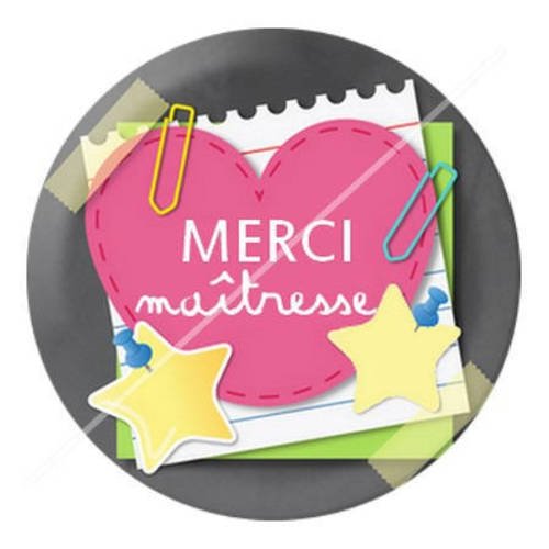 Cabochon résine a coller 25 mm pour maîtresse d8 