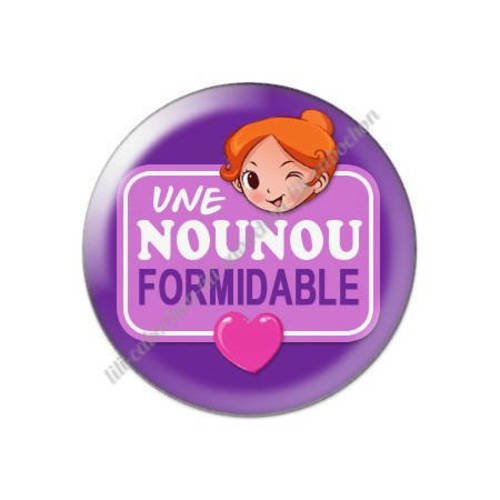 Cabochon résine a coller 25 mm pour nounou k18 