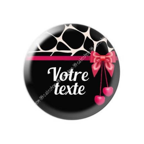Cabochon résine a coller 25 mm à personnaliser avec votre texte ref f39 