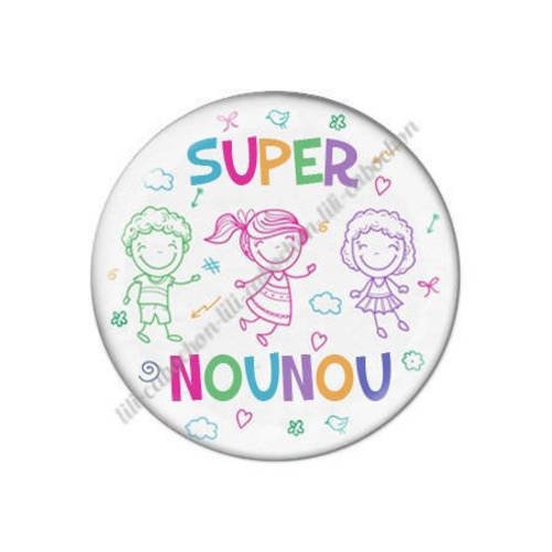 Cabochon résine a coller 25 mm pour nounou k21 