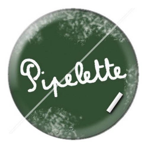 Cabochon résine a coller 25 mm école pipelette 9 