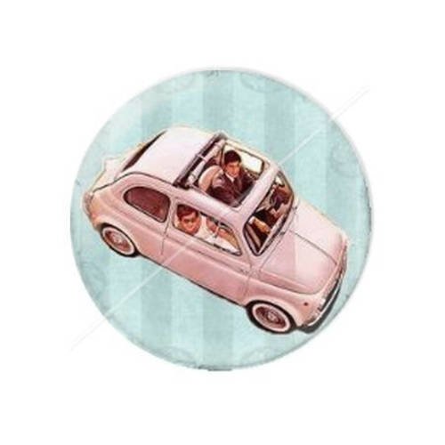 Cabochon résine a coller 25 mm sweet life dolce vita 2 