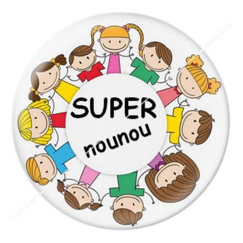 Cabochon résine a coller 25 mm nounou g7 