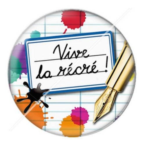 Cabochon résine a coller 25 mm école bon point 8 