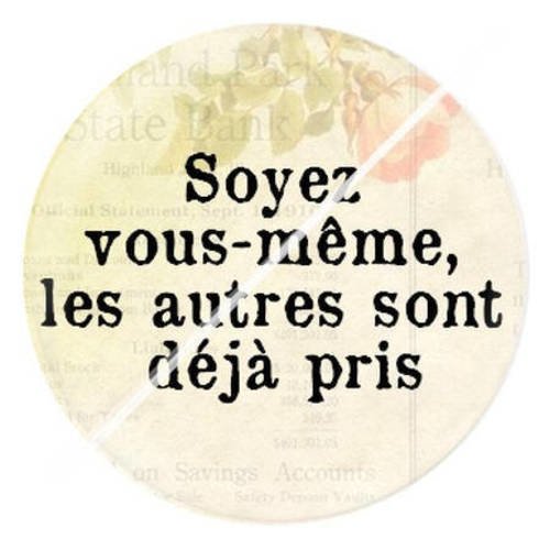 Cabochon résine a coller 25 mm citation 3 