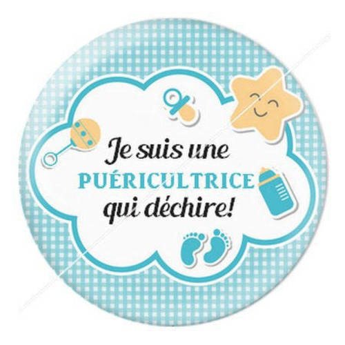Cabochon résine a coller 25 mm puéricultrice 15 