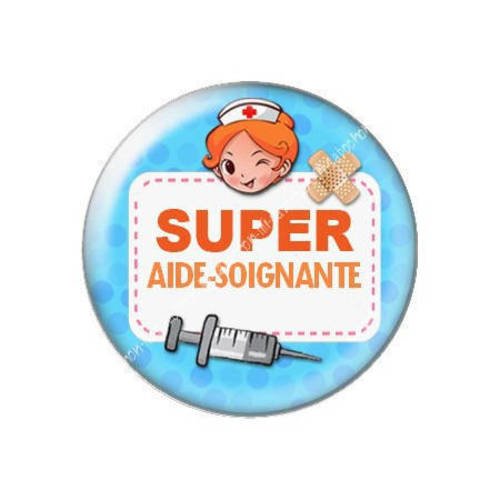 Cabochon résine a coller 25 mm super aide soignante j15 