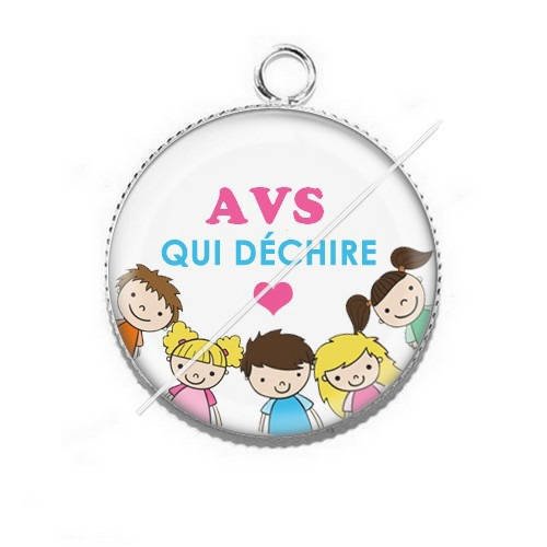 Pendentif cabochon résine pour avs j14 