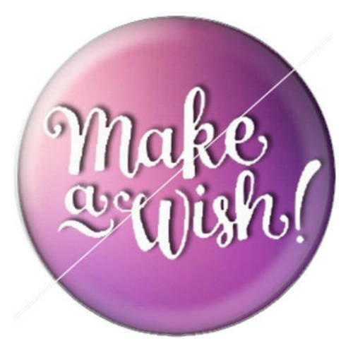 Cabochon résine a coller 25 mm pissenlit wish 12 