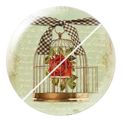 Cabochon résine a coller 25 mm shabby 8 