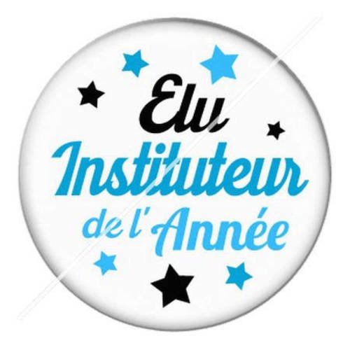 Cabochon résine a coller 25 mm pour instituteur 2 