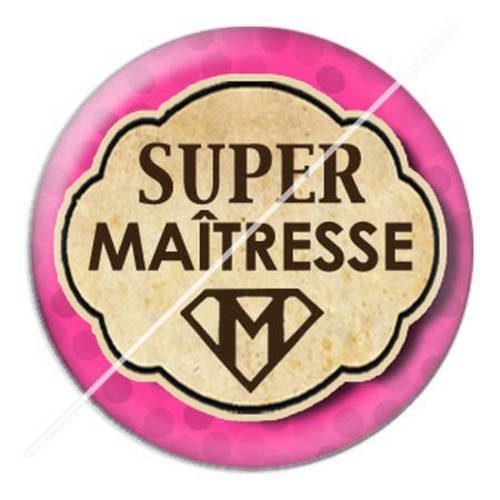 Cabochon résine a coller 25 mm pour super maîtresse s8 