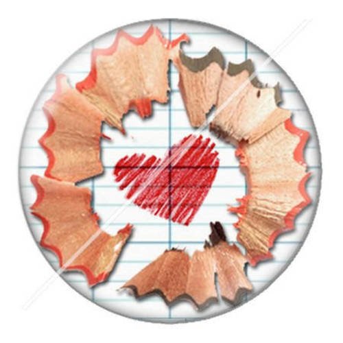 Cabochon résine a coller 25 mm école 11 