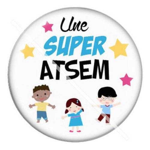 Cabochon résine a coller 25 mm pour atsem a11 