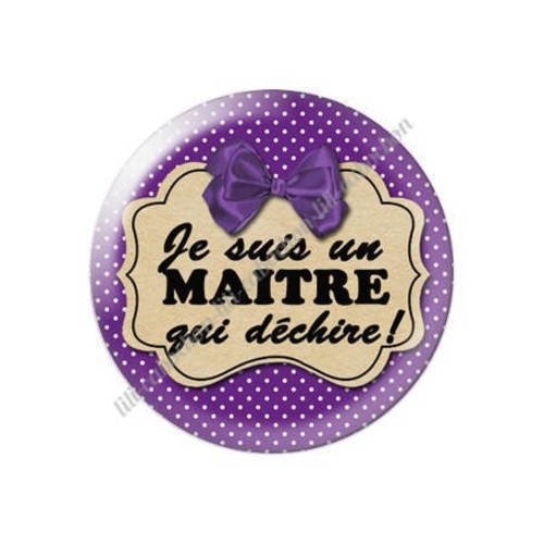 Cabochon résine a coller 25 mm maître k01 