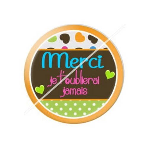 Cabochon résine a coller 25 mm merci 3 