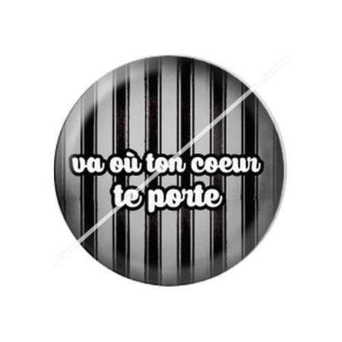 Cabochon résine a coller 25 mm coeur 11 