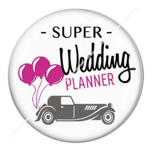 Cabochon résine a coller 25 mm wedding planner 1 