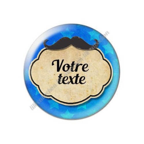 Cabochon résine a coller 25 mm à personnaliser avec votre texte ref f20 