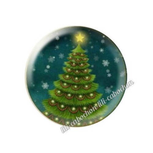 Cabochon résine a coller 25 mm noël mamie a5