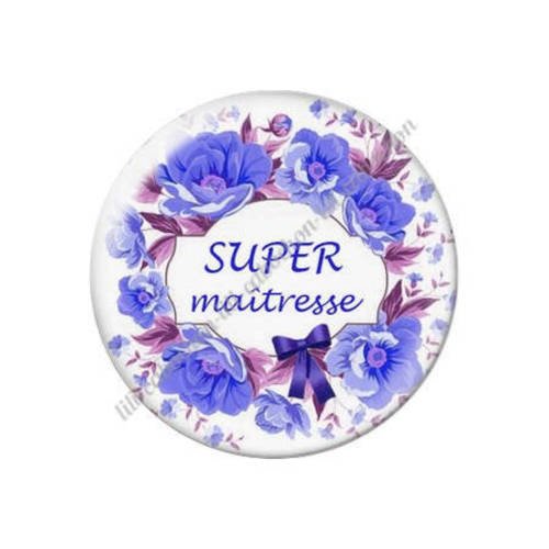 Cabochon résine a coller 25 mm maîtresse s65 