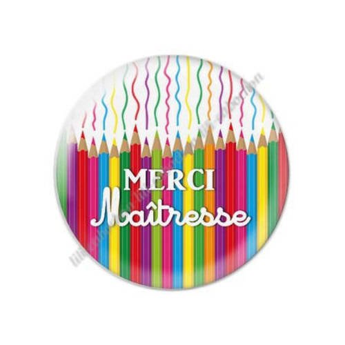 Cabochon résine a coller 25 mm maîtresse t67 