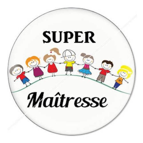 Cabochon résine a coller 25 mm maîtresse f11 