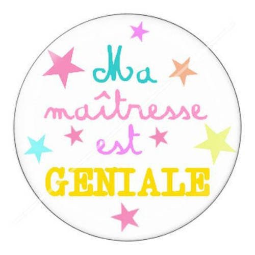 Cabochon résine a coller 25 mm pour maîtresse d12 