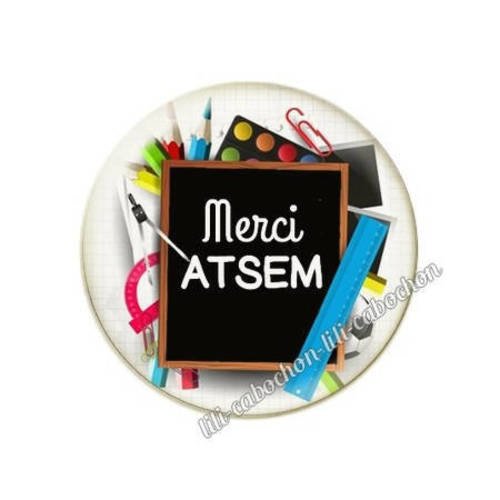 Cabochon résine a coller 25 mm pour atsem m32 