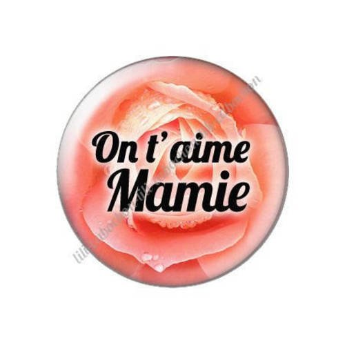 Cabochon résine a coller 25 mm  mamie m37 