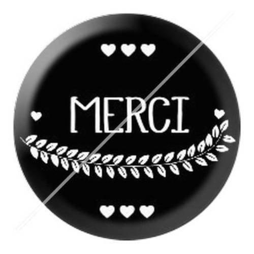 Cabochon résine a coller 25 mm merci 5 