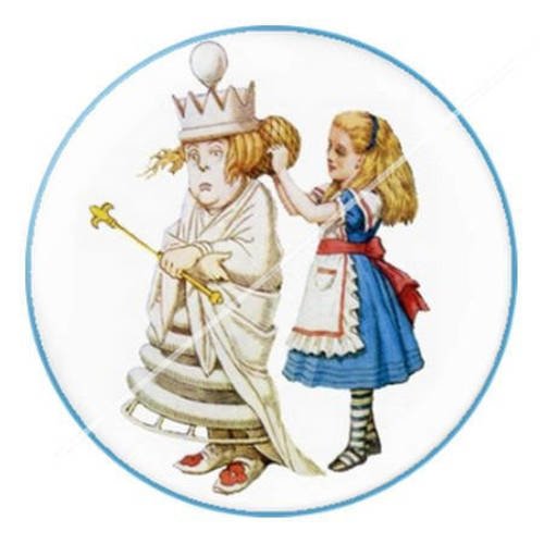 Cabochon résine a coller 25 mm à alice c15 