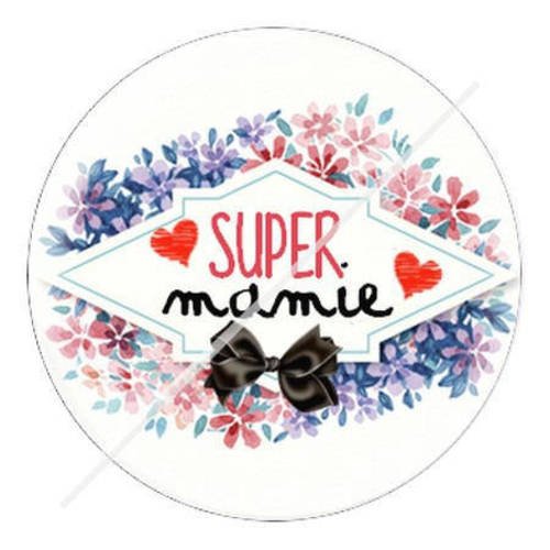 Cabochon résine a coller 25 mm pour mamie s8 