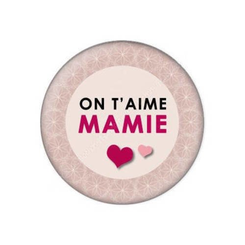 Cabochon résine a coller 25 mm pour mamie f47 