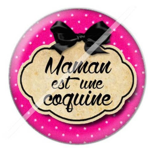 Cabochon résine a coller 25 mm pour maman mb15 