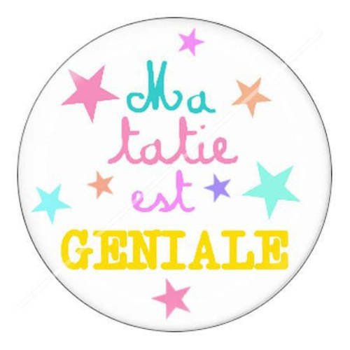 Cabochon résine a coller 25 mm pour tata tatie c15 